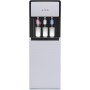 Qussse Dispensador de agua de pie, 500 W, dispensador de agua eléctrico, dispensador de agua de fondo con 3 salidas de agua,