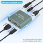 Ozvavzk HDMI Audio Extractor 4K@60Hz,HDMI a HDMI Óptico+RL+3.5MM Convertidor de Splitter HDMI Audio Estéreo para PS4/5 box
