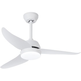 snsok Ceiling Fan with Quiet Light, DC Motor, 6 Speeds, 3 Colours, Timer, Natural Breeze Mode, Double Height – Ideal for Summer