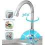 Fregadero Cocina fregadero Exterior Jardin lavamanos Portatil Con Kit De Drenaje + Grifo Fregadero Comercial Fregadero Fácil De