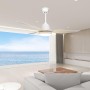 snsok Ceiling Fan with Quiet Light, DC Motor, 6 Speeds, 3 Colours, Timer, Natural Breeze Mode, Double Height – Ideal for Summer