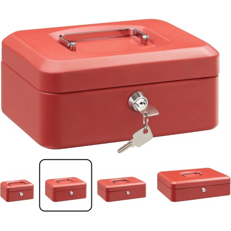 ARREGUI Elegant C9215 Caja Caudales con Llave para Contar y Transportar Dinero | Caja de Seguridad de acero con bandeja interior