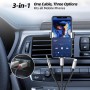 Cable RCA para iPhone, tipo C a 2RCA, cable de audio RCA a jack de 3,5, cable Lightning a RCA (cable de audio 3 en 1) compatible