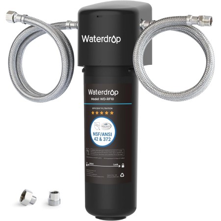 Waterdrop 10UA Sistema de Filtro de Agua para Debajo del Fregadero, 30.000 Litros Sistema de Filtrado de Agua de Alta Capacidad,