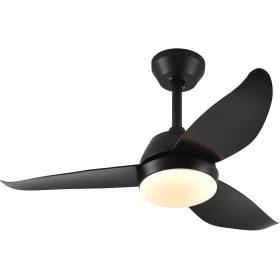snsok Ceiling Fan with Quiet Light, DC Motor, 6 Speeds, 3 Colours, Timer, Natural Breeze Mode, Double Height – Ideal for Summer