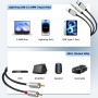 Cable RCA para iPhone, tipo C a 2RCA, cable de audio RCA a jack de 3,5, cable Lightning a RCA (cable de audio 3 en 1) compatible