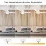 snsok Ceiling Fan with Quiet Light, DC Motor, 6 Speeds, 3 Colours, Timer, Natural Breeze Mode, Double Height – Ideal for Summer
