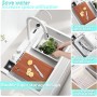 Coubird Fregadero viral multifuncional 80x45 CM, Fregadero inteligente cascada, Fregadero con escurridor cocina, Un lavatorio de