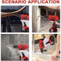 TEENO Martillo Perforador 21V, Taladro Destornillador Inalámbrico con 2 Baterías de 2000mAh, 40Nm, 18+3 Ajustes de Par, 20