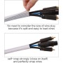 Alex Tech 3mm-3.1m Manguito de Cable Auto-Cierre Recoge Cables Cubre Cables Organizador Cables Funda Cables para Computadora PC
