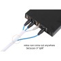 Alex Tech 3mm-3.1m Manguito de Cable Auto-Cierre Recoge Cables Cubre Cables Organizador Cables Funda Cables para Computadora PC