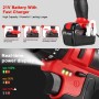 TEENO Martillo Perforador 21V, Taladro Destornillador Inalámbrico con 2 Baterías de 2000mAh, 40Nm, 18+3 Ajustes de Par, 20