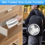 AKOFIC 8'' Portable Solar and Quiet Standing Fan, Rechargeable Battery 5200mAh, Foldable, Height Adjustable, for Home, Bedroom