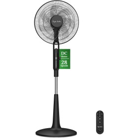 Taylor Swoden Silent Standing Fan, 25DB DC Fan, 28 Speeds, 3258.6m³/h, 7 Blades, with Remote, 3 Modes, Timer 12H, 40W,