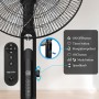 Taylor Swoden Silent Standing Fan, 25DB DC Fan, 28 Speeds, 3258.6m³/h, 7 Blades, with Remote, 3 Modes, Timer 12H, 40W,