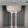 Soporte ajustable para fregadero de cocina de 30 a 80 cm, patas de soporte de instalación inferior de acero inoxidable para