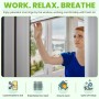 Pantalla Mosquitera Universal Apalus, Malla Lavable, Red Ajustable, Tamaño de la Ventana DIY - Protección contra Mosquitos y