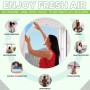 Pantalla Mosquitera Universal Apalus, Malla Lavable, Red Ajustable, Tamaño de la Ventana DIY - Protección contra Mosquitos y