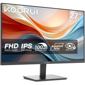 KOORUI E2711F 27" Full HD Monitor, Pantalla PC Ultra Fina y Ligera (100Hz, IPS, 5ms, 1080P, 99% SRGB, Eye Care, Adaptive Sync,