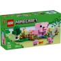 LEGO Minecraft La Casa-Cerdo Bebé, Granja con Animales de Juguete para Niños y Niñas de 7 Años o Más, Bioma Bosque y Personajes