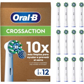 Oral-B Pro CrossAction Recambios para Cepillo de Dientes Eléctrico, Pack de 12 Cabezales, Blanco - Originales (Tamaño Buzón)