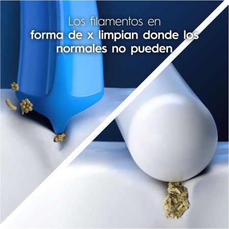 Oral-B Pro CrossAction Recambios para Cepillo de Dientes Eléctrico, Pack de 12 Cabezales, Blanco - Originales (Tamaño Buzón)