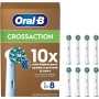 Oral-B Pro CrossAction Recambios para Cepillo de Dientes Eléctrico, Pack de 12 Cabezales, Blanco - Originales (Tamaño Buzón)