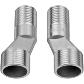 Zilimontt Grifo ajustable de 40 grados para montar en la pared, adaptador de llave de esquina con tornillo excéntrico, cobre