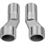 Zilimontt Grifo ajustable de 40 grados para montar en la pared, adaptador de llave de esquina con tornillo excéntrico, cobre