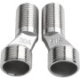 Zilimontt Grifo ajustable de 40 grados para montar en la pared, adaptador de llave de esquina con tornillo excéntrico, cobre