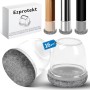 Ezprotekt 16 Deslizadores de Patas de Silla para Alfombra, 1.25 Pulgadas Redondas de Color Transparente TPE de Alta Elasticidad
