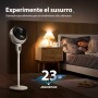 Aigostar Airflow – Quiet Standing Fan (23dB) with Remote Control, DC Motor 24W, Large Touch LED Display, 135° Oscillation, 9