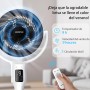 Aigostar Airflow – Quiet Standing Fan (23dB) with Remote Control, DC Motor 24W, Large Touch LED Display, 135° Oscillation, 9