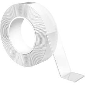 GRIFEMA GA4001-1 Cinta Doble Cara Extrafuerte, 3 Metros Cinta Adhesiva Doble Cara Transparente, Resistente Al Agua, para Pared y