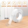 GRIFEMA GA4001-1 Cinta Doble Cara Extrafuerte, 3 Metros Cinta Adhesiva Doble Cara Transparente, Resistente Al Agua, para Pared y