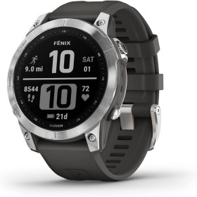 Garmin fēnix ​​7 - Reloj GPS Multideporte con Pantalla táctil y Funciones Superiores, frecuencia cardíaca, mapas y música, Gris