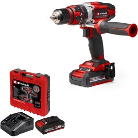 Einhell Taladro percutor sin cable TE-CD 18/48 Li-i (2x2,0 Ah) Power X-Change (iones de litio, incluye función de taladro de