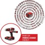 Einhell Taladro percutor sin cable TE-CD 18/48 Li-i (2x2,0 Ah) Power X-Change (iones de litio, incluye función de taladro de