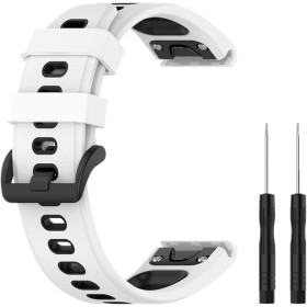 Huabao 22mm Correa Compatible con Garmin Fenix 5/6/7/approach s60,Ajustable Silicona Deportiva Band Repuesto Pulsera para Garmin