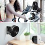 ELZO USB Desktop Fan, 21cm/8.26 inch, 12000mAh Rechargeable Quiet Clip Camping Fan with 5 Speeds, LED Light, 360° Rotation,