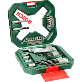 Bosch 34 uds. Set de puntas de atornillar y brocas X-Line (para madera, mampostería y metal, accesorios para taladro y