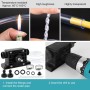 Bomba de Taladro Eléctrica de Perforación Mini Taladros para Bomba Portátil Autocebantes con Tubo Manguera Transparente 2M para