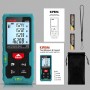 Medidor Láser 50M, Kiprim Láser Medidor Distancia con 2 Burbujas de Niveles in M/In/Ft, Telémetro Láser IP54 Herramienta de