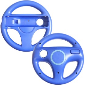 AMEEGO GN-006 - Soporte para volante con diseño de Mario Kart Racing Game para mando de juegos Wii (azul oscuro 2)