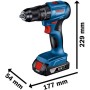 Bosch Professional 18V System taladro percutor a batería GSB 18V-45 (velocidad de giro de 1900 rpm, incl. 3 baterías ProCORE de