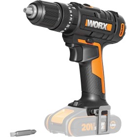 WORX Taladro percutor 20V | PowerShare |WX370.9 | No incluye baterías ni cargador | Ligero y compacto | Portabrocas 13mm | 2