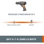 WORX Taladro percutor 20V | PowerShare |WX370.9 | No incluye baterías ni cargador | Ligero y compacto | Portabrocas 13mm | 2