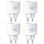 ANTELA Enchufe Inteligente 16A 3680W Con Monitor de Consumo, Compatible con Alexa y Google Home, 2 PCS