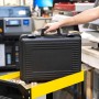 Wanapix | Maletín de Herramientas Vacío | Maletín Rígido con Espuma | Caja para Herramientas/Taladro/Utensilios | Negro XL - 47