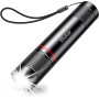 Blukar Linterna LED Recargable, 2000L Super Brillante con 4 Modos, Linterna Táctica de Aluminio Enfoque Ajustable - Ultra